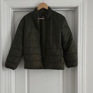 The Children's Place Olive Green Puffer Jacket